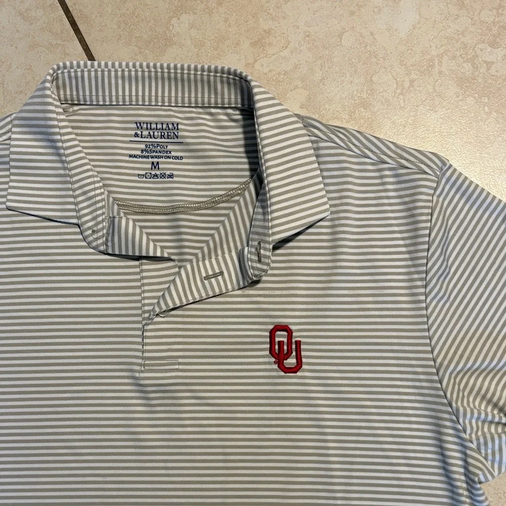 OU Striped Polo Shirt - Picture 1 of 4